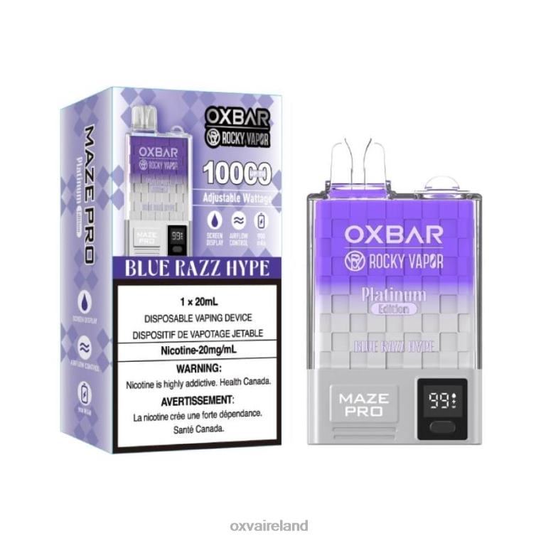 V24FH16 BLUE RAZZ HYPE - OXVA vape shop OXVA OXBAR MAZE PRO 10000