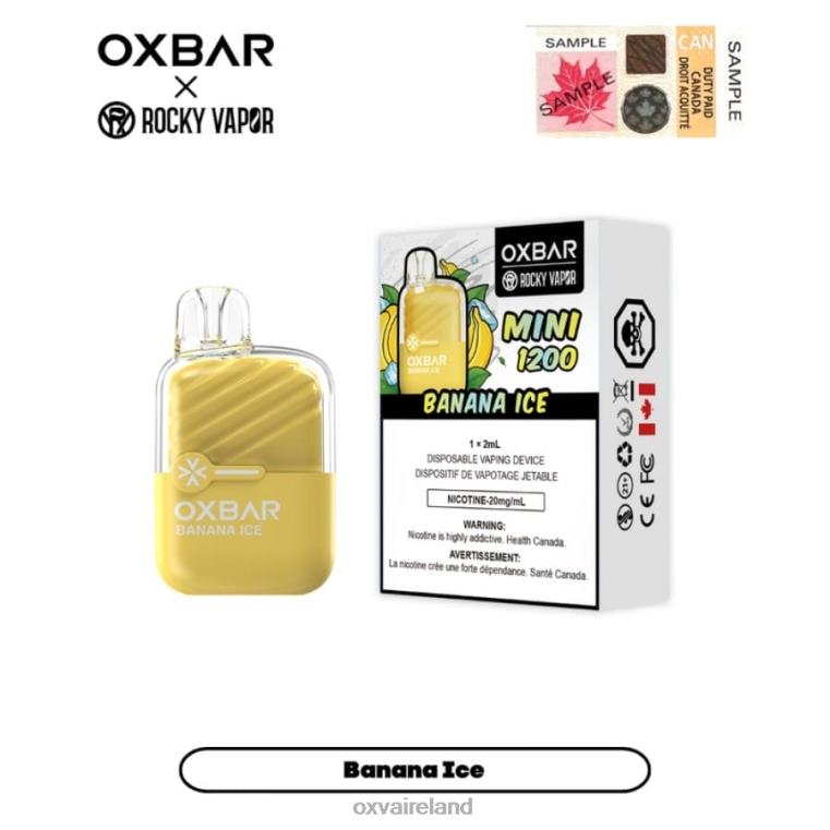 V24FH23 BANANA ICE - OXVA vape Ireland OXVA OXBAR MINI 1200